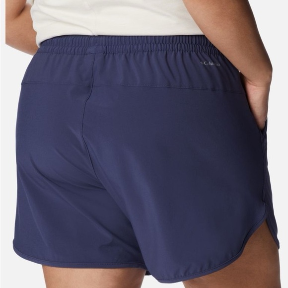 Columbia Plus Size Bogata Bay Shorts Nocturnal Elastic Waist Pull-on Stretch - Picture 10 of 16